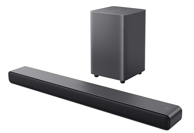 Barra de sonido TCL S55HE 2.1 con subwoofer inalámbrico
