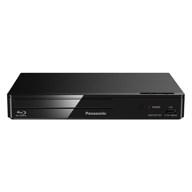 Reproductor Blu-ray 3D compacto Panasonic DMP-BDT167 en negro