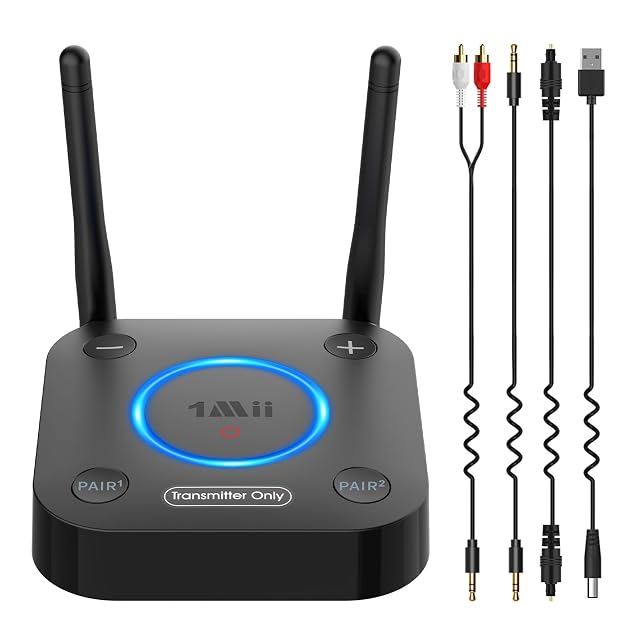 Transmisor Bluetooth 1Mii B06TX con doble antena