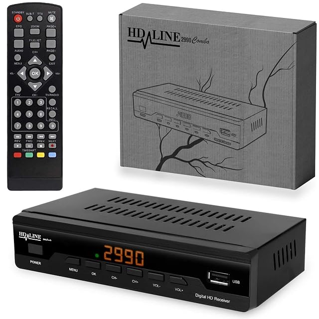 Receptor combinado de cable y terrestre hd-line 2990 Combo