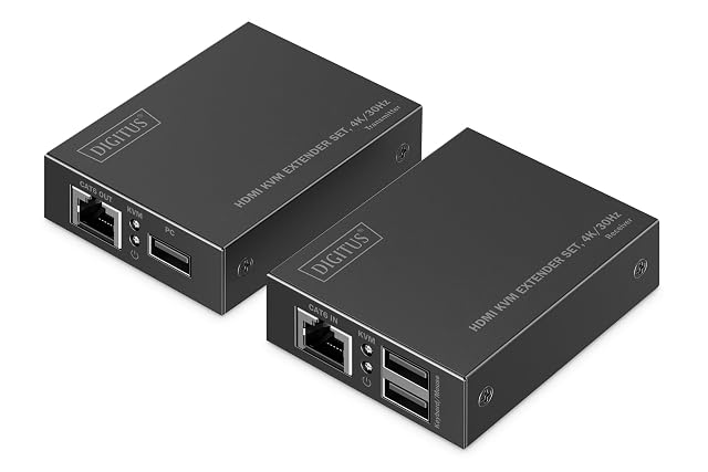Transmisor y receptor del extensor HDMI KVM DIGITUS DS-55357