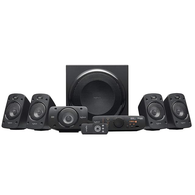 Sistema de sonido 5.1 Logitech Z906 con subwoofer y cinco altavoces
