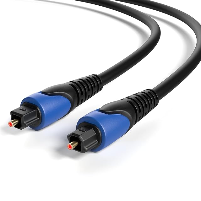 Cable de audio óptico Toslink RedStar24 con conectores dorados