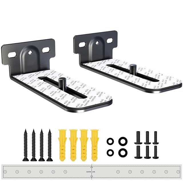 Soporte de pared universal para barra de sonido Agandax M029 en metal