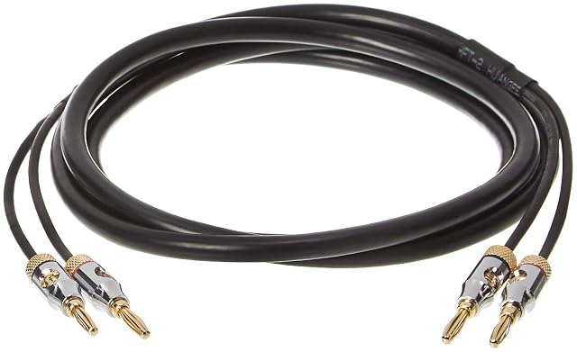 Cable de altavoz Amazon Basics de 16 AWG con conectores banana dorados