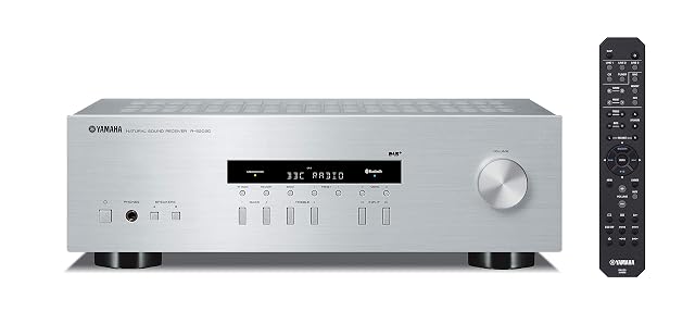 Receptor estéreo Yamaha R-S202D en plata