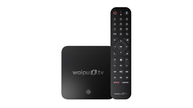 Reproductor de streaming 4K waipu.tv Box con mando retroiluminado
