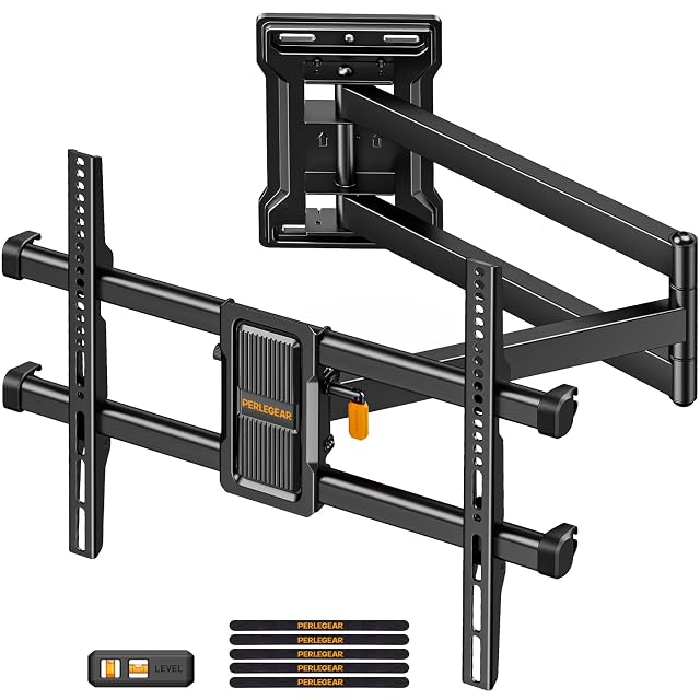 Soporte de pared de televisor de movimiento completo Perlegear PGMF24B con brazo único
