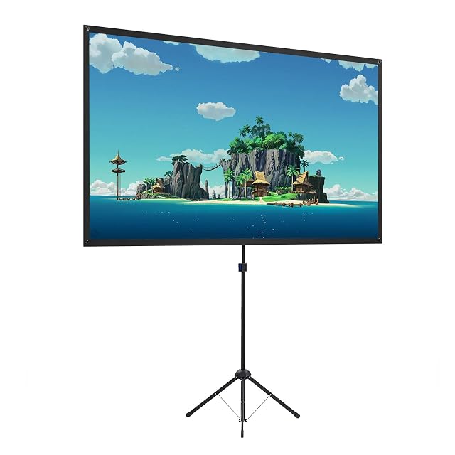 Pantalla de proyección de trípode portátil excelimage de 100 pulgadas