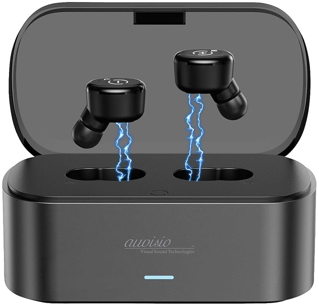 Auriculares inalámbricos para televisión auvisio con base transmisora y de carga