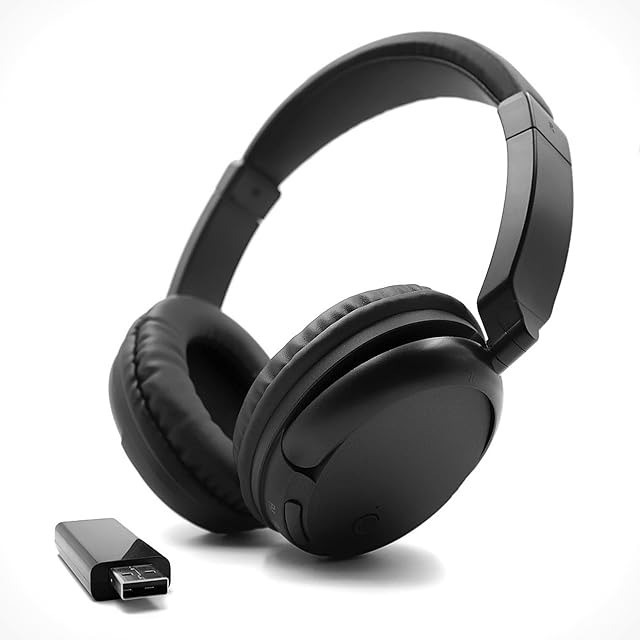Auriculares inalámbricos de televisión Queemie con transmisor USB