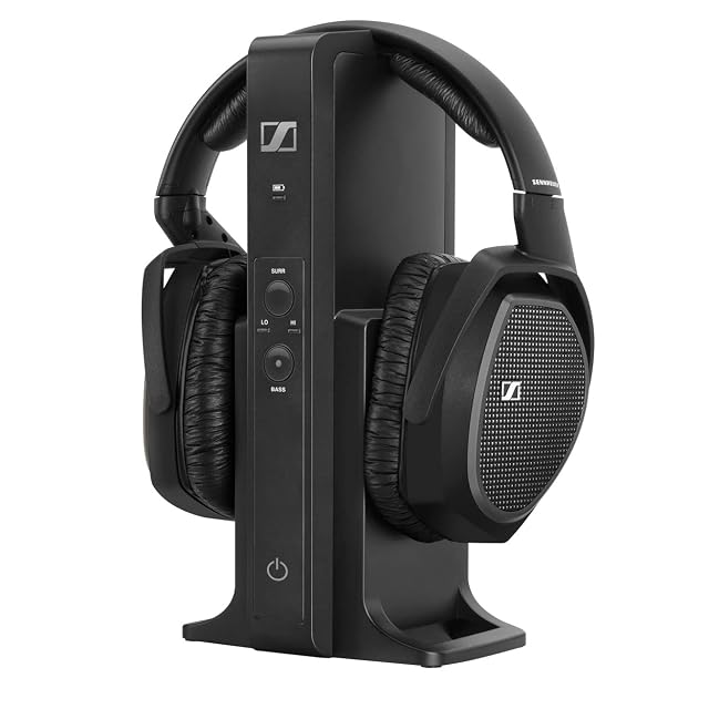Auriculares inalámbricos de radio para televisión Sennheiser RS 175 con estación base